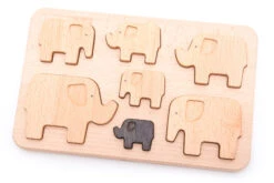 Bajo Puzzle En Bois - Éléphants -Fillettes & Fiston Soldes bajo puzzle en bois elephants 2