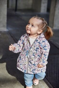 Color Kids Coupe Vent Imperméable Papillons Colorés -Fillettes & Fiston Soldes color kids coupe vent impermeable papillons colore 4