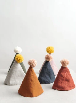 Confetti Mill Chapeau D'anniversaire En Lin Oatmeal