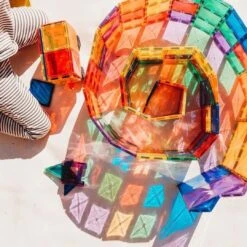 Connetix Ensemble Créatif Arc-en-ciel 100 Pièces -Fillettes & Fiston Soldes connetix ensemble creatif arc en ciel 100 pieces 4