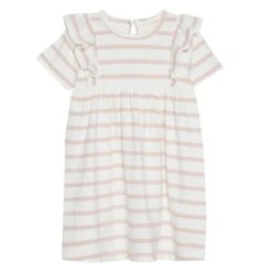 Creamie Robe Lignée Rose Pâle