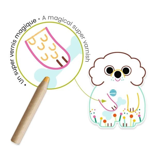 Djeco Coloriages à Révéler Animaux Familiers 5 Djeco Coloriages à Révéler Animaux Familiers – Image 3