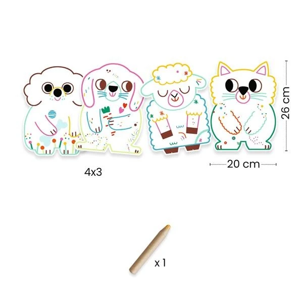 Djeco Coloriages à Révéler Animaux Familiers 3 Djeco Coloriages à Révéler Animaux Familiers