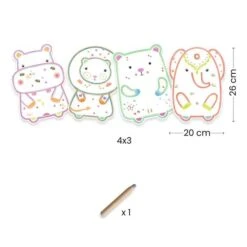 Djeco Coloriages à Révéler Animaux Sauvages -Fillettes & Fiston Soldes djeco coloriages a reveler animaux sauvages 2