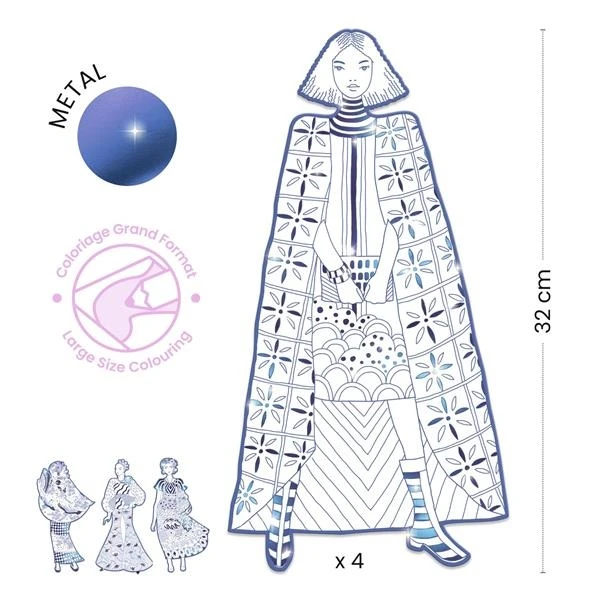 Djeco Demoiselles à Colorier - Laura 4 Djeco Demoiselles à Colorier - Laura – Image 2