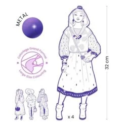 Djeco Demoiselles à Colorier Zaho -Fillettes & Fiston Soldes djeco demoiselles a colorier zaho 2