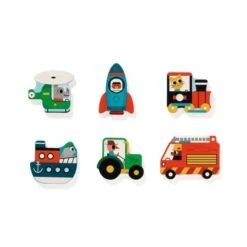 Djeco Puzzlo Vroom -Fillettes & Fiston Soldes djeco puzzlo vroom 2