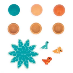 Janod Dino - Œufs Surprises Dinosaures -Fillettes & Fiston Soldes janod dino oeufs surprises dinosaures 6