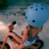 Kinderfeets Casque De Vélo Bleu Acier Mat