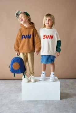 Lassig Petit Sac à Dos En Corduroy Blue Smiley -Fillettes & Fiston Soldes lassig petit sac a dos en corduroy blue smiley 3