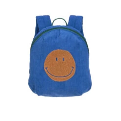 Lassig Petit Sac à Dos En Corduroy Blue Smiley -Fillettes & Fiston Soldes lassig petit sac a dos en corduroy blue smiley 4