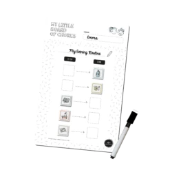 Les Belles Combines My Good Habits Magnets -My Evening Routine -Fillettes & Fiston Soldes les belles combines my good habits magnets my even 1