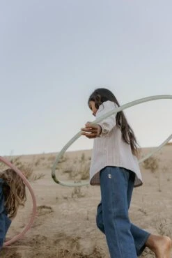 Les Petites Natures Pantacourt Denim Indigo -Fillettes & Fiston Soldes les petites natures pantacourt denim indigo 3