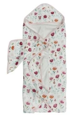 Loulou Lollipop Ensemble Serviette Rosey Bloom -Fillettes & Fiston Soldes loulou lollipop ensemble serviette rosey bloom 1