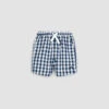 Miles Short Navy Gingham Bébé