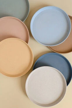 Minika Assiette En Paille De Blé Indigo