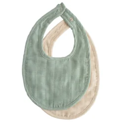 Mushie Bavoir Muslin Roman Green/Fog