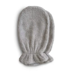Mushie Gants Débarbouillettes Gray -Fillettes & Fiston Soldes mushie gants debarbouillettes gray 4