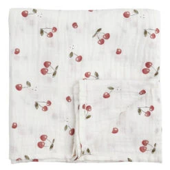 Petit Lem Couverture En Mousseline Cherries