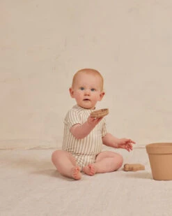 Quincy Mae Maillot Une Pièce Ligné Ash -Fillettes & Fiston Soldes quincy mae maillot une piece ligne ash 2