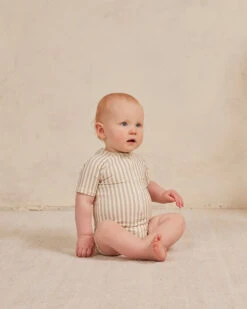 Quincy Mae Maillot Une Pièce Ligné Ash -Fillettes & Fiston Soldes quincy mae maillot une piece ligne ash 3