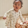 Quincy Mae Robe Rib Navy Daisies