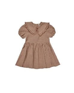 Rylee + Cru Robe Camille Gingham Brown -Fillettes & Fiston Soldes rylee cru robe camille gingham brown 3