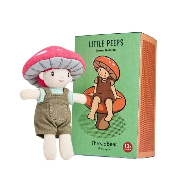 ThreadBear Poupée Little Peeps Tommy Toadstool 4 ThreadBear Poupée Little Peeps Tommy Toadstool – Image 2