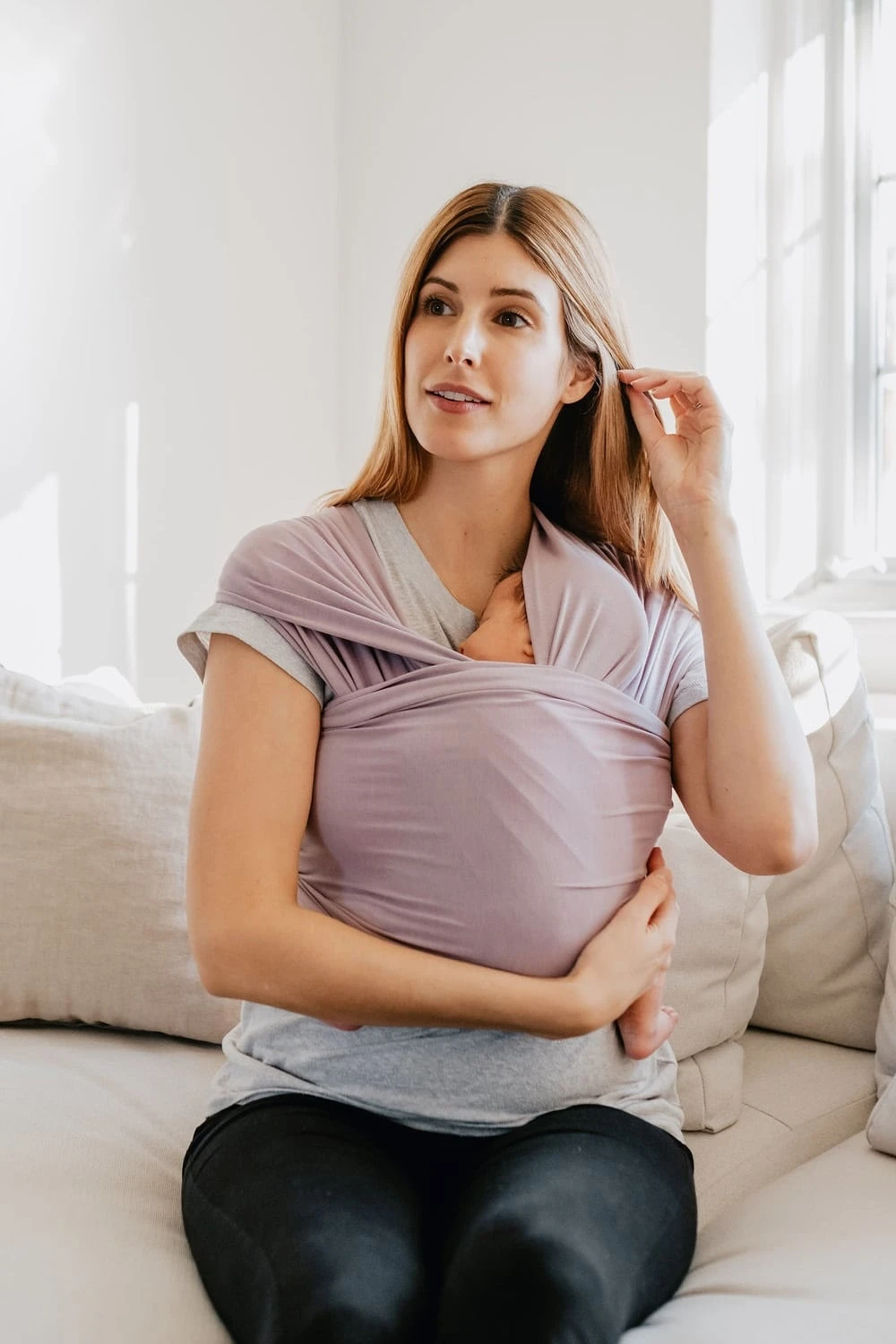 Zak & Zoé Écharpe De Portage Lilas 2 Zak & Zoé Écharpe De Portage Lilas